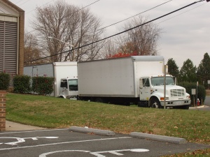 Commercial trucks parked regularly on residential streets.